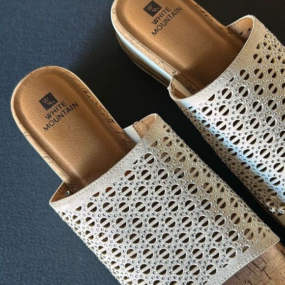 White Mountain Sparkly Sandals 9.5 - Picture 3 of 8